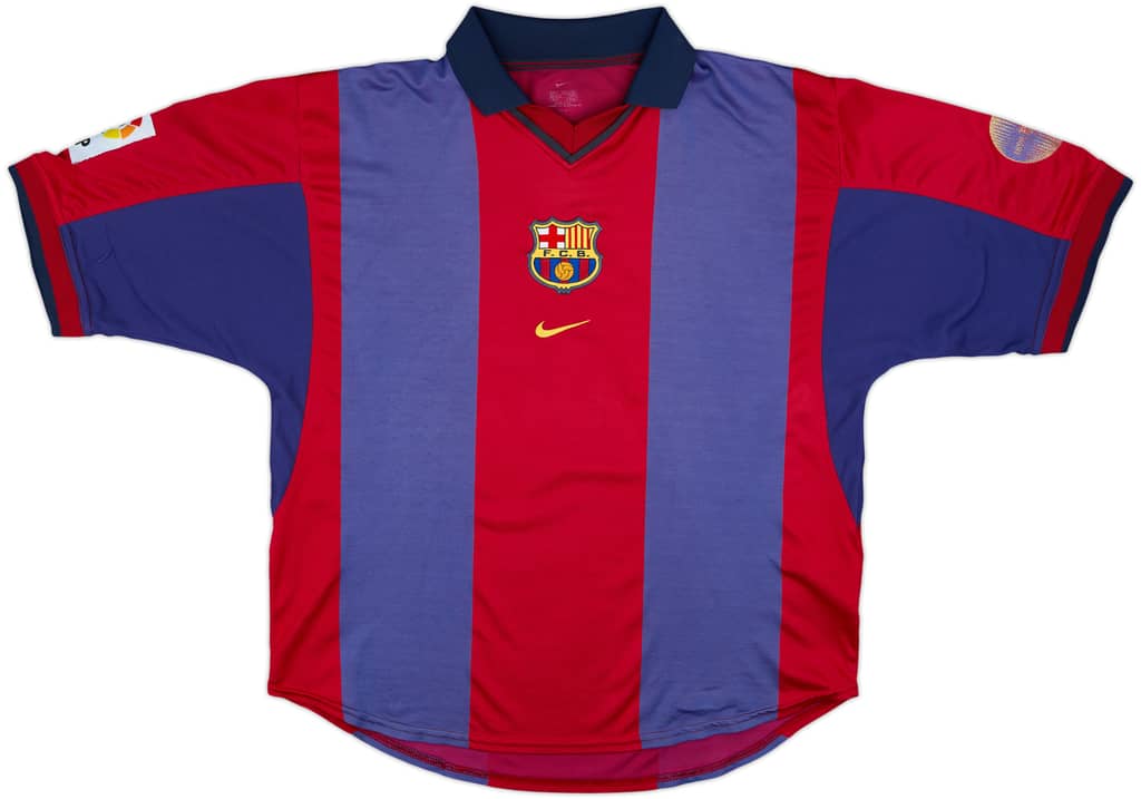 2000-01 Barcelona Home Shirt - 5/10 - (L)