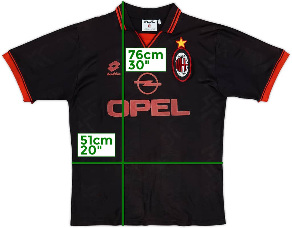 1996-97 AC Milan Third Shirt - 5/10 - (L)