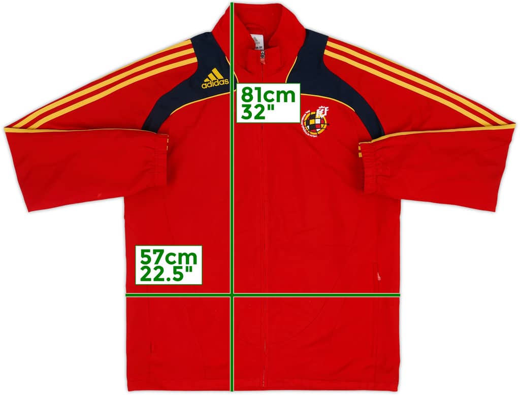 2008-09 Spain adidas Track Jacket - 8/10 - (M/L)