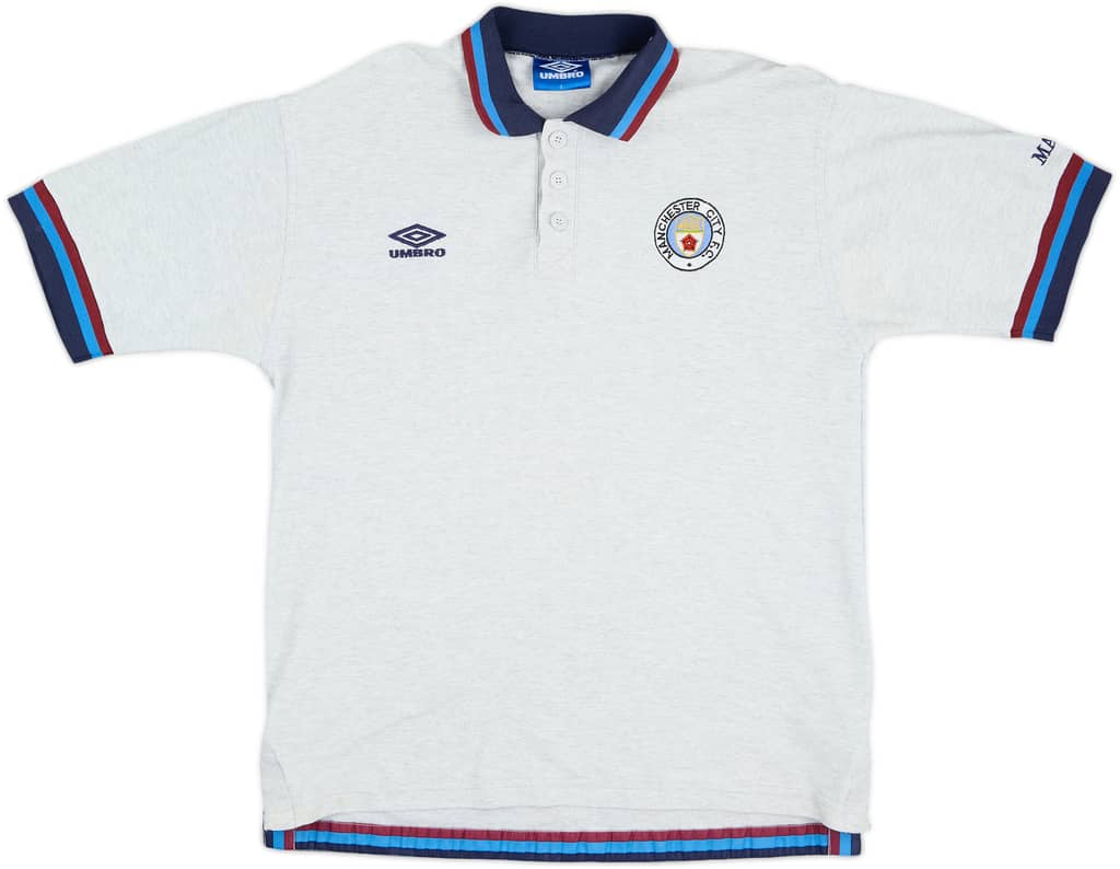 1996-97 Manchester City Umbro Polo Shirt - 6/10 - (L)
