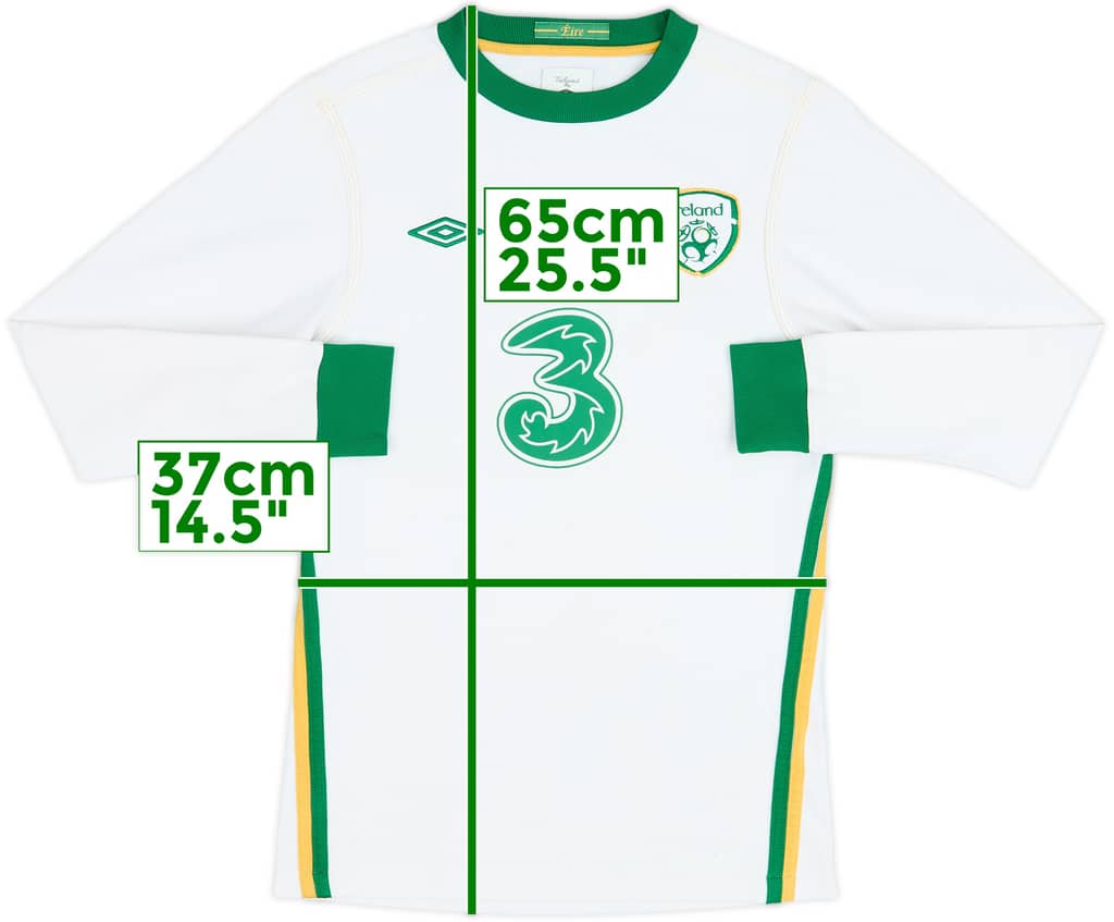 2010-11 Ireland Away L/S Shirt - 8/10 - (M.Boys)