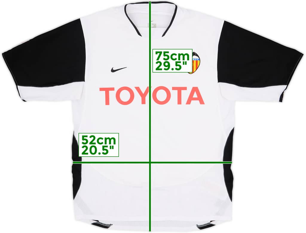 2003-04 Valencia Home Shirt - 9/10 - (M)