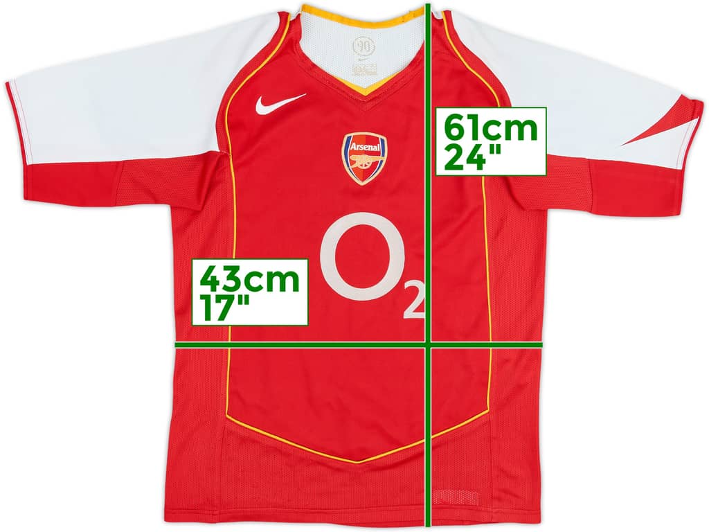 2004-05 Arsenal Home Shirt - 8/10 - (L.Boys)