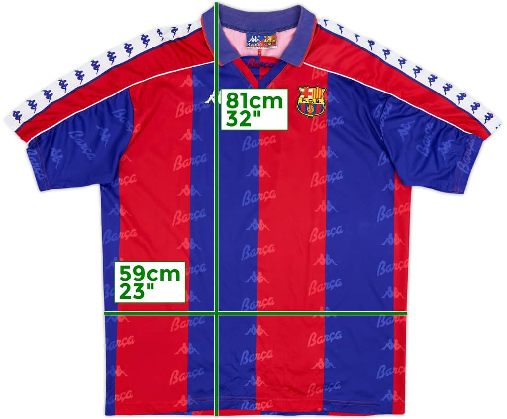 1992-95 Barcelona Home Shirt - 9/10 - (XL)