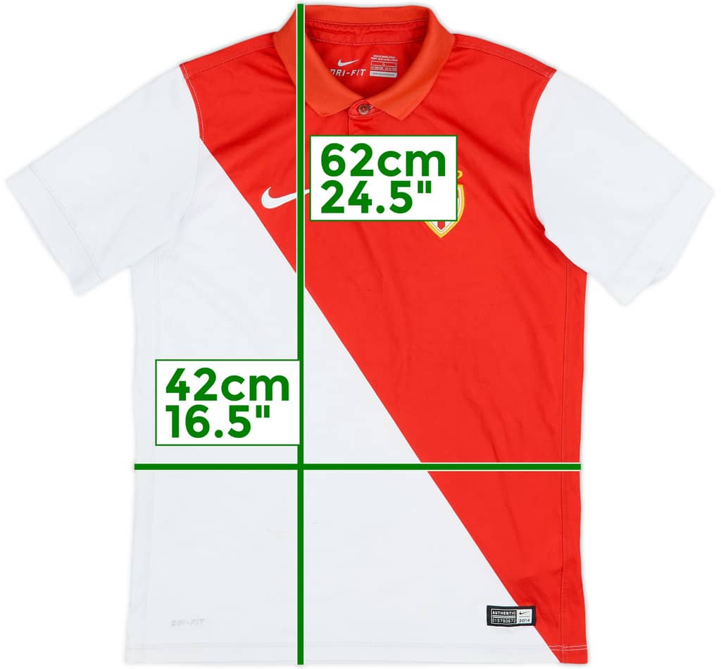 2014-15 Monaco Home Shirt - 5/10 - (L.Boys)
