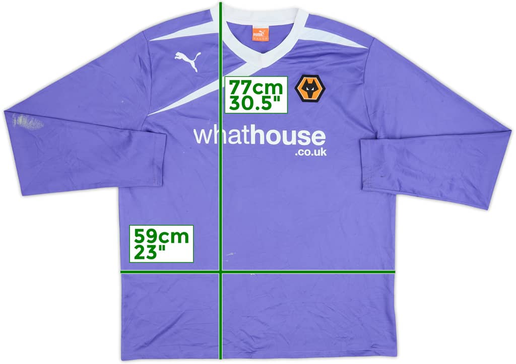 2013-14 Wolves Away L/S Shirt - 5/10 - (XXL)