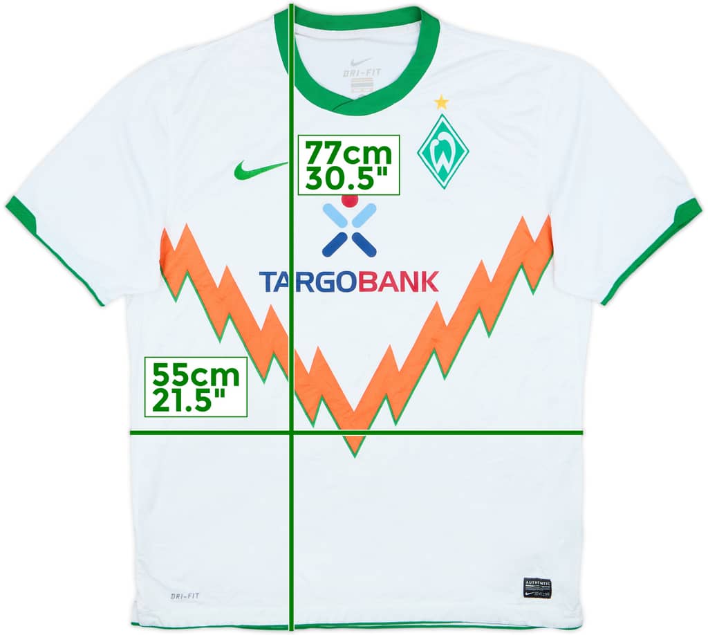 2010-11 Werder Bremen Away Shirt - 7/10 - (XL)