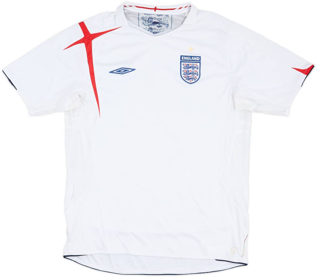 2005-07 England Home Shirt - 5/10 - (L)