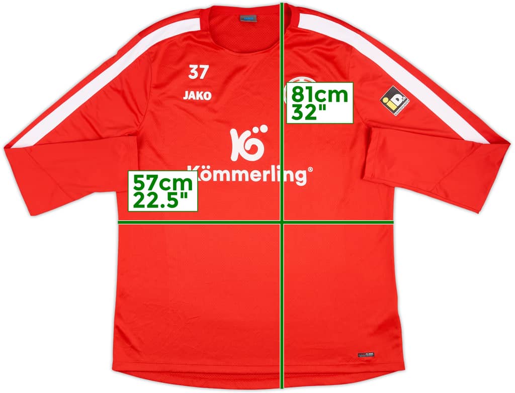 2023-24 Mainz Jako Player Issue Training L/S Shirt #37 - 10/10 - (XXL)