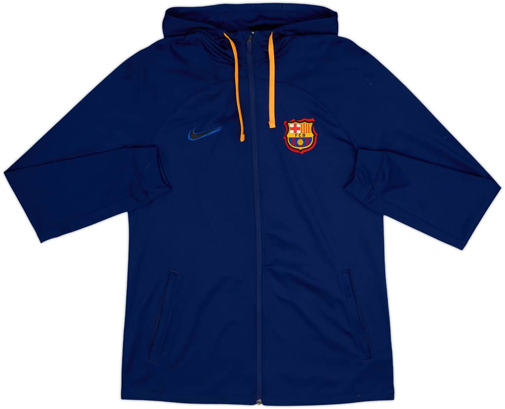 2022-23 Barcelona Nike Hooded Track Jacket - 8/10 - (M)