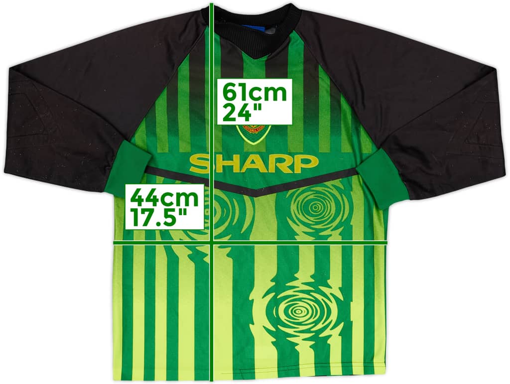 1997-98 Manchester United GK Shirt - 7/10 - (L.Boys)