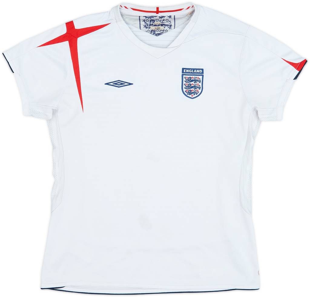 2005-07 England Home Shirt - 5/10 - (Women's M)