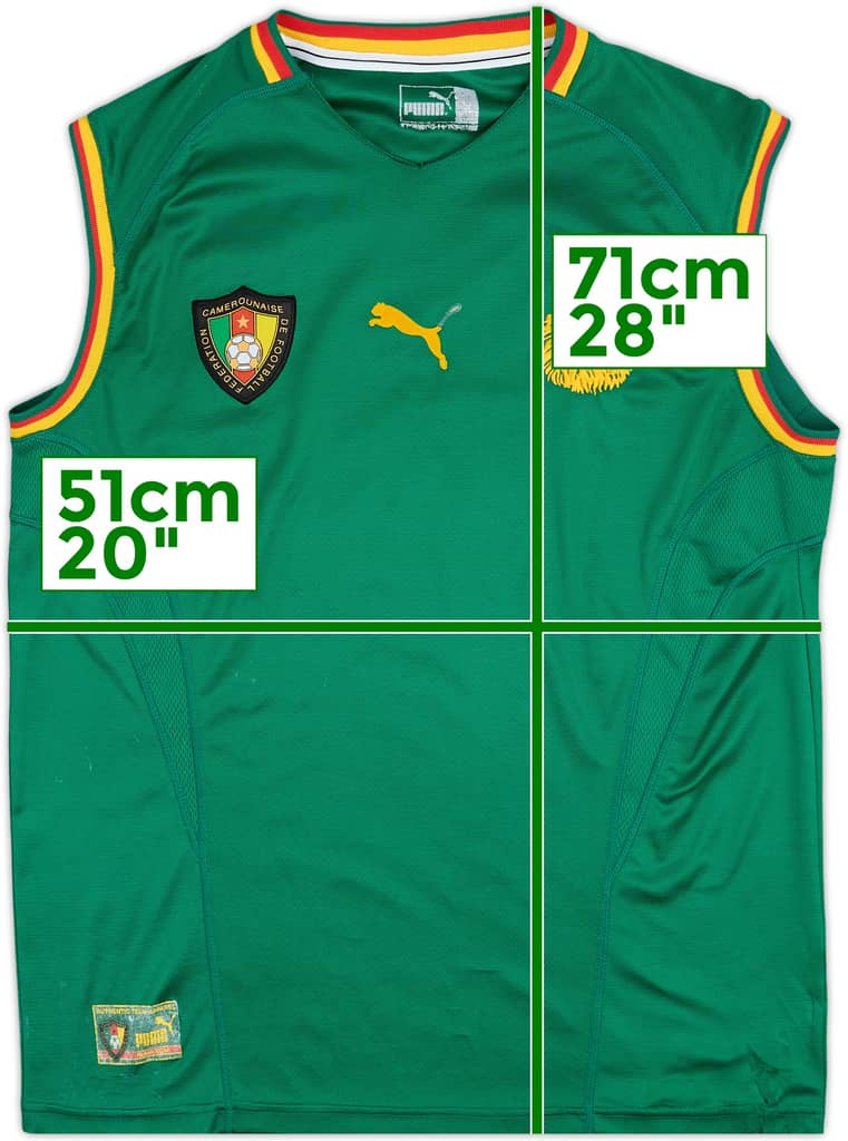 2002 Cameroon Home Vest Shirt - 5/10 - (XL)
