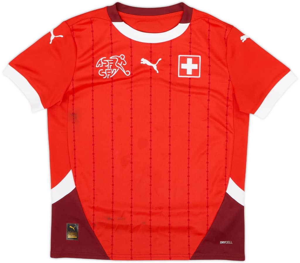 2024-25 Switzerland Home Shirt - 8/10 - (M.Boys)