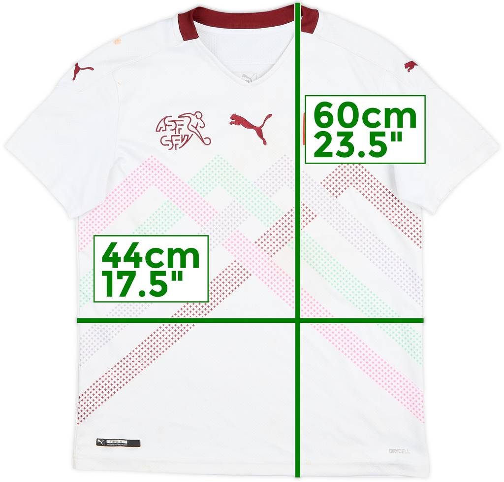 2020-21 Switzerland Away Shirt - 5/10 - (L.Boys)