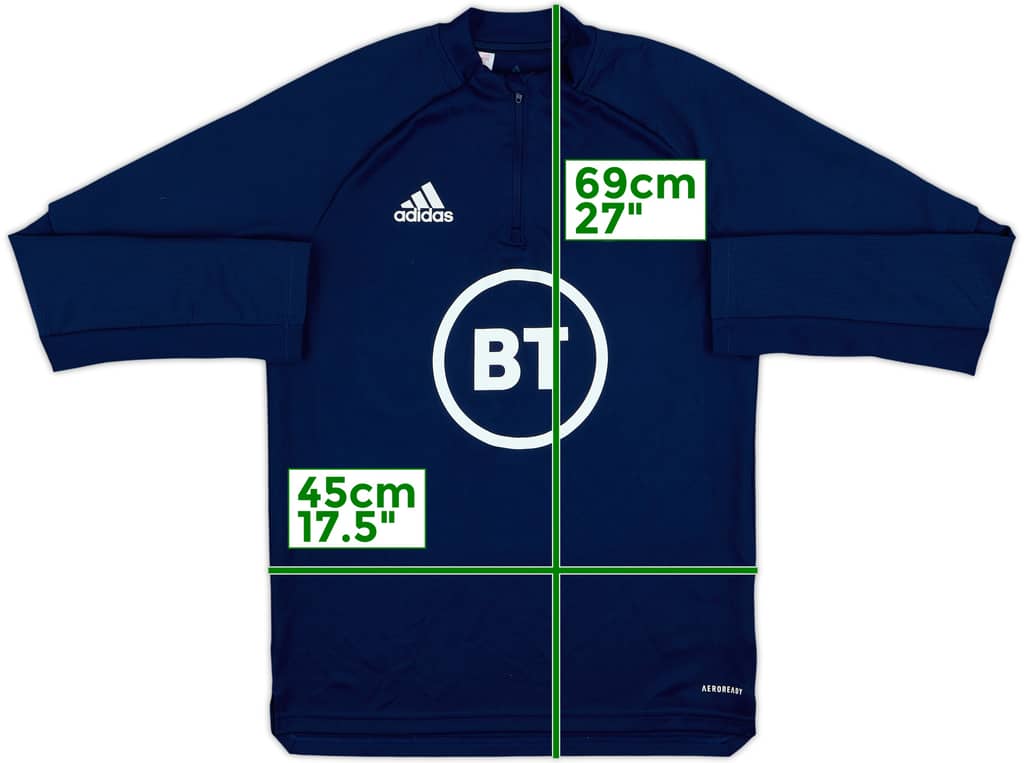 2020-21 Scotland Player Issue 1/4 Zip Training Top - 8/10 - (L.Boys)