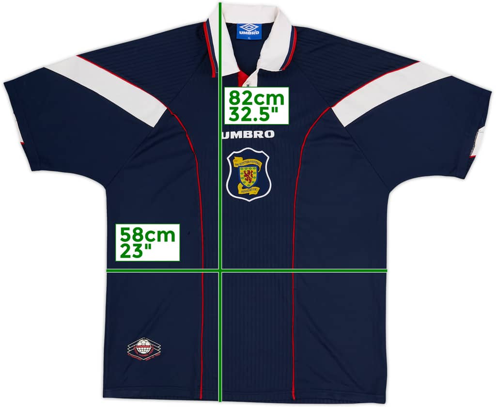 1996-98 Scotland Home Shirt - 5/10 - (XL)