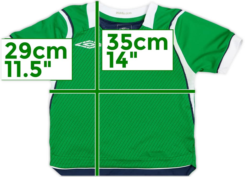 2008-10 Northern Ireland Home Shirt - 4/10 - (2-3 Years)