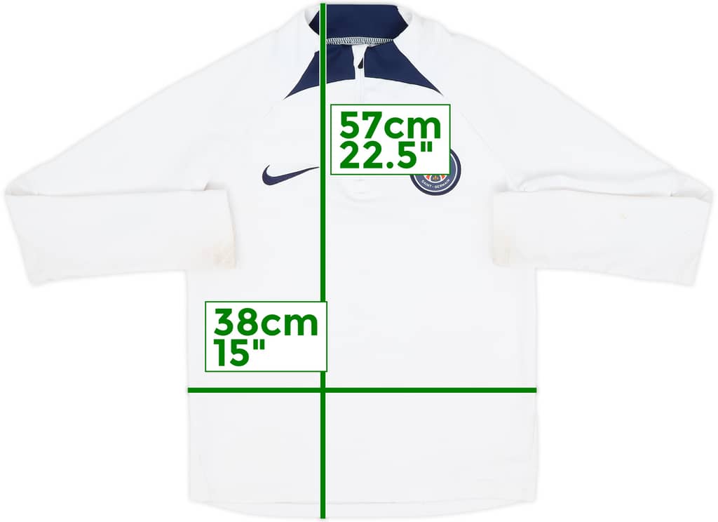 2022-23 Paris Saint-Germain Nike 1/4 Zip Drill Top - 7/10 - (M.Boys)