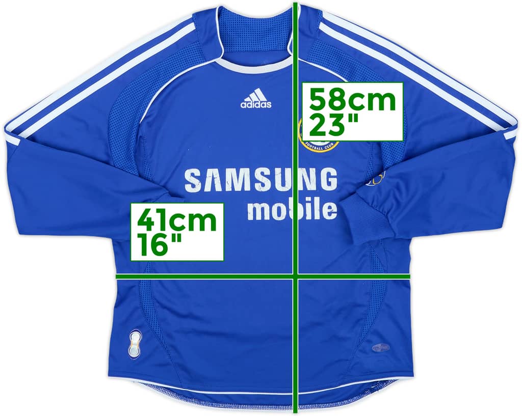 2006-08 Chelsea Home L/S Shirt - 5/10 - (S.Boys)