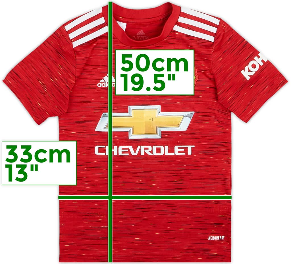 2020-21 Manchester United Home Shirt - 6/10 - (7-8 Years)