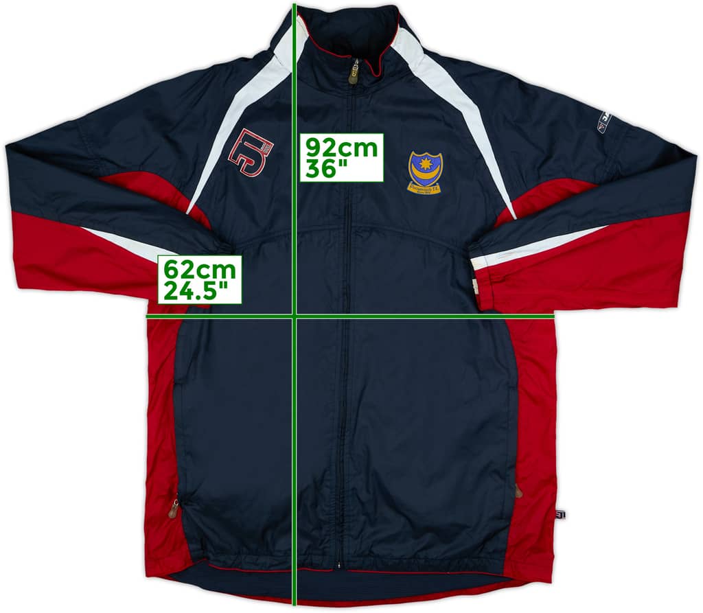 2005-07 Portsmouth Jako Hooded Rain Jacket - 6/10 - (XL)