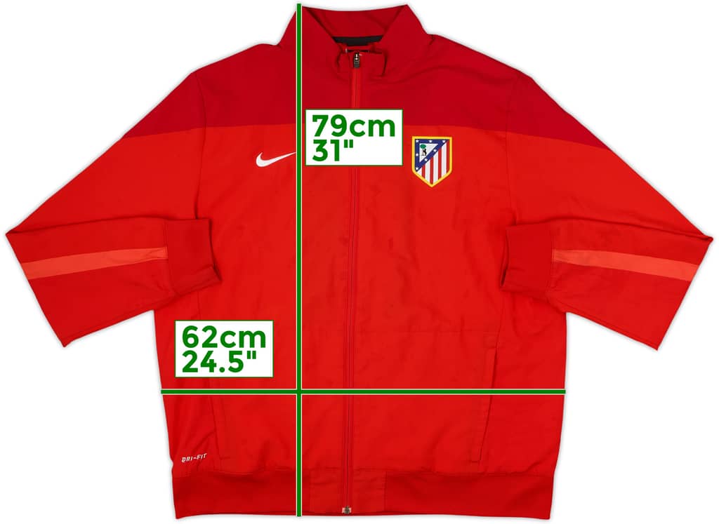 2013-14 Atletico Madrid Nike Track Jacket - 5/10 - (XL)