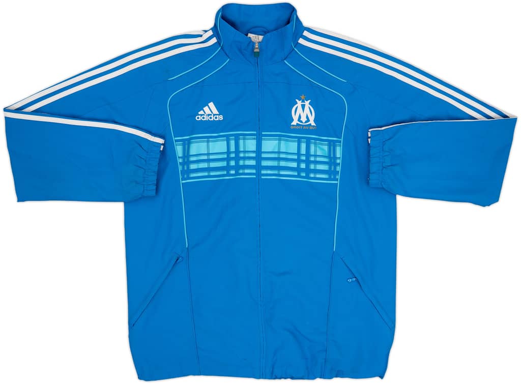 2010-11 Olympique Marseille adidas Track Jacket - 8/10 - (L)
