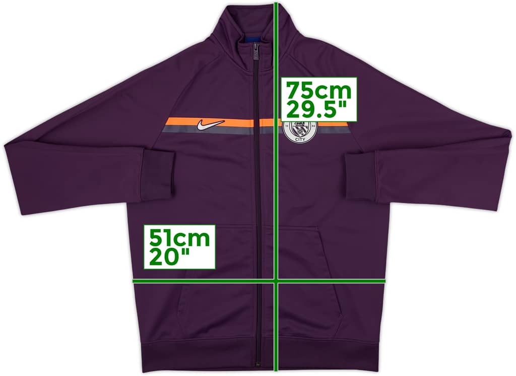 2018-19 Manchester City Nike Track Jacket - 10/10 - (M)