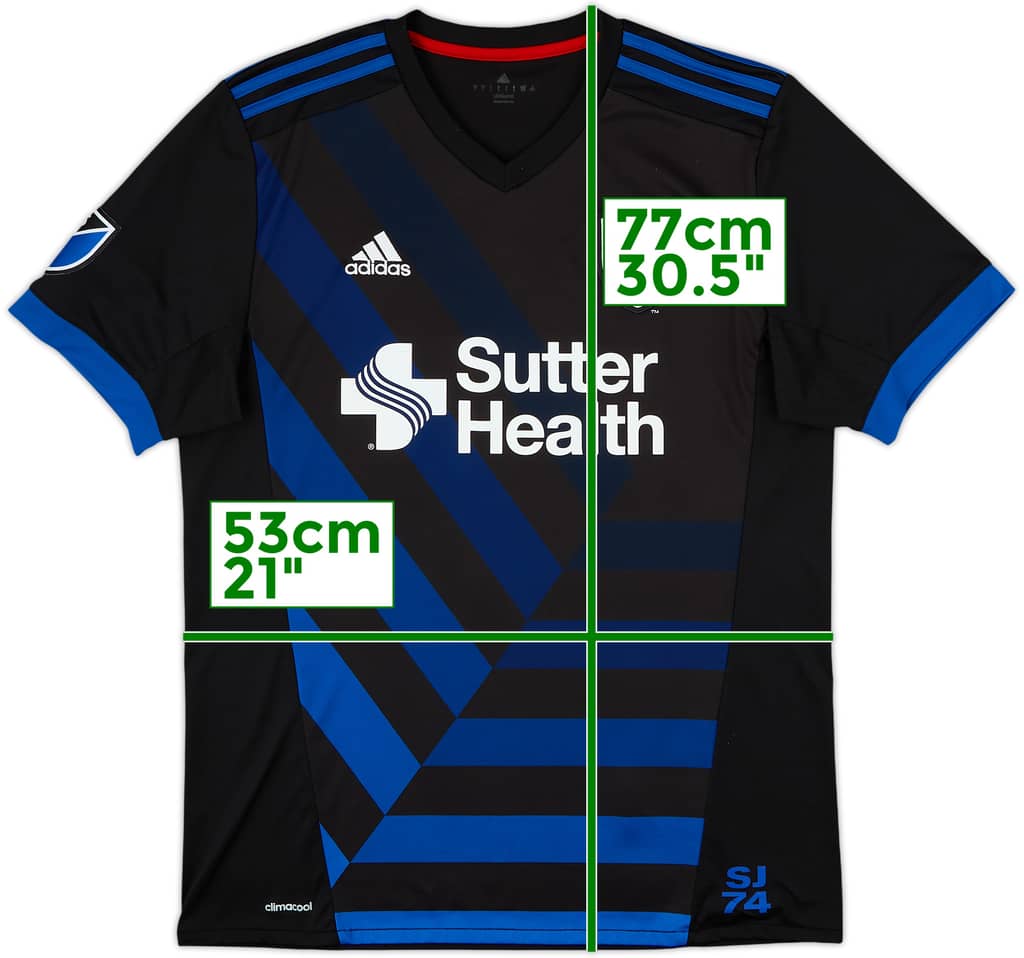 2017-18 San Jose Earthquakes Home Shirt - 7/10 - (L)