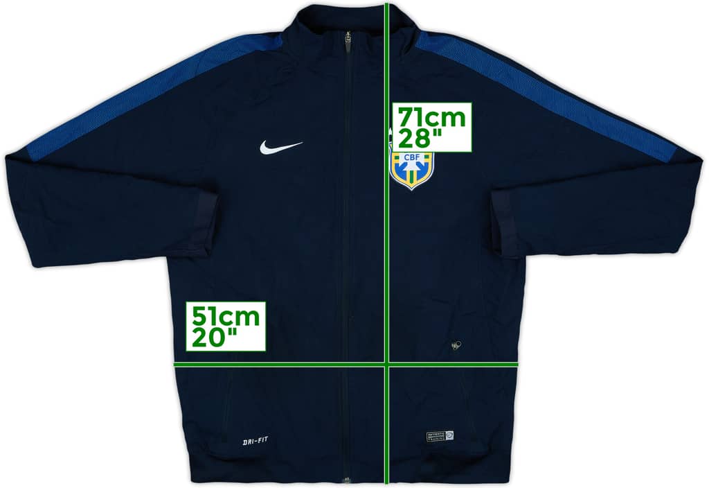 2014-15 Brazil Nike Track Jacket - 6/10 - (M)