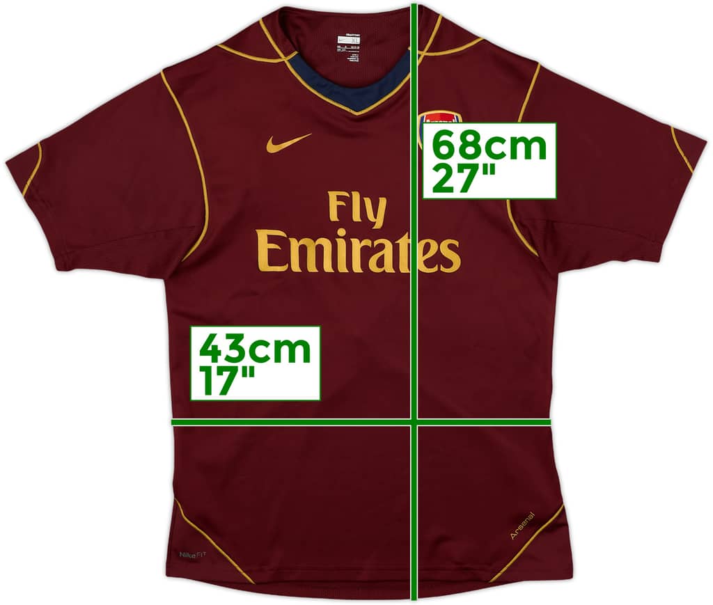 2007-08 Arsenal Nike Training Shirt - 8/10 - (XL.Boys)