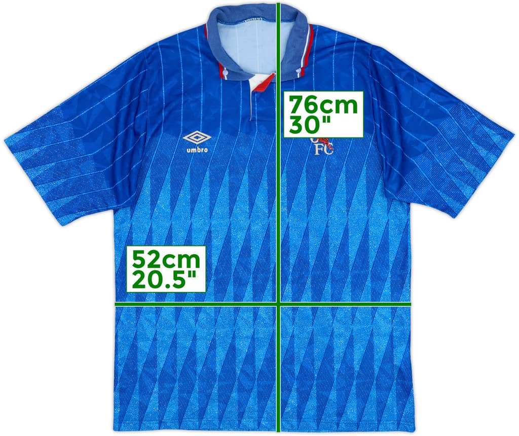 1989-91 Chelsea Camiseta Local - 8/10 - (L)