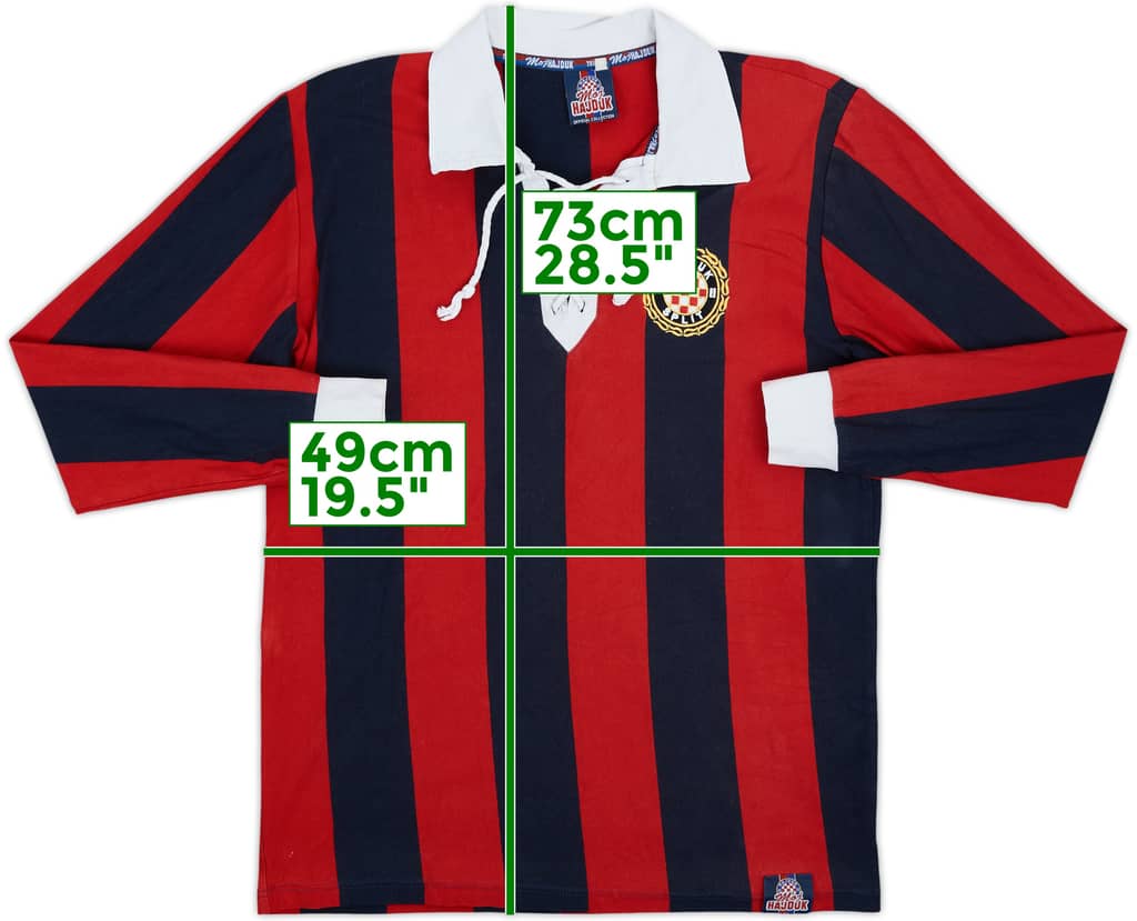2000s Hajduk Split Retro Fan L/S Shirt - 9/10 - (M)