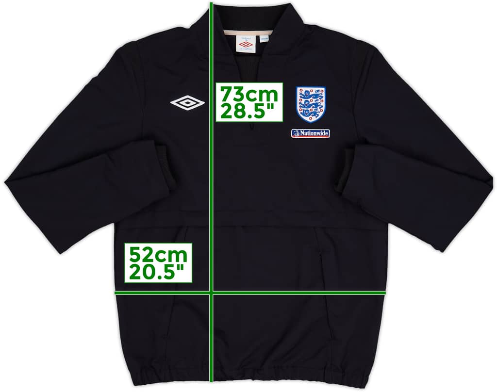 2010-11 England Umbro Drill Top - 8/10 - (M)