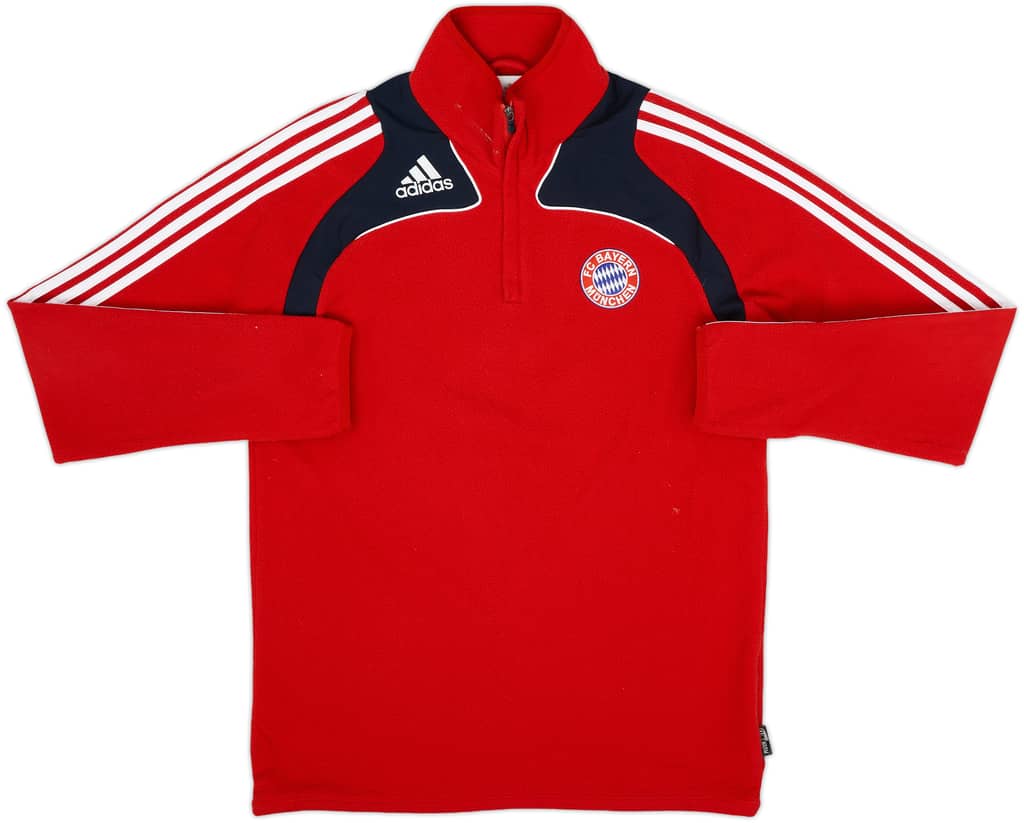 2008-09 Bayern Munich adidas Fleece 1/4 Zip Top - 7/10 - (S)