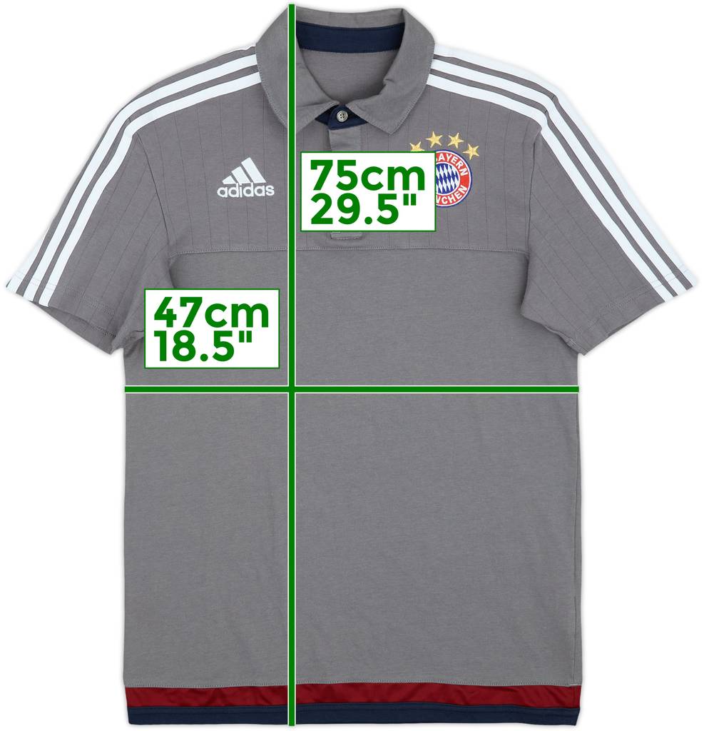 2015-16 Bayern Munich adidas Polo Shirt - 9/10 - (S)
