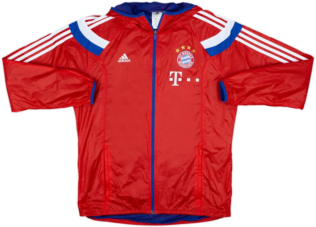 2014-15 Bayern Munich Player Issue adidas Hooded Track Jacket - 6/10 - (L)
