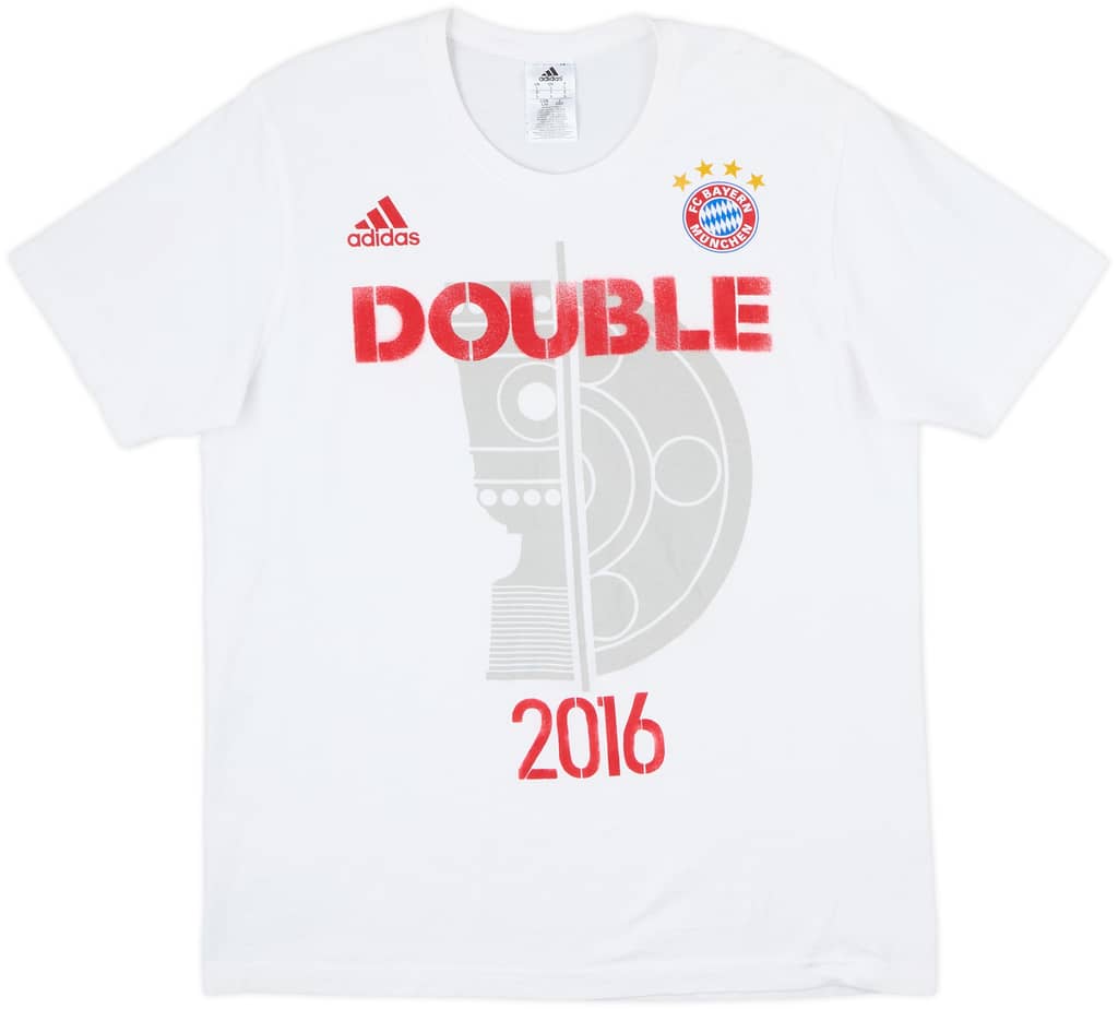 2015-16 Bayern Munich adidas 'Double 2016' Graphic Tee - 9/10 - (L)