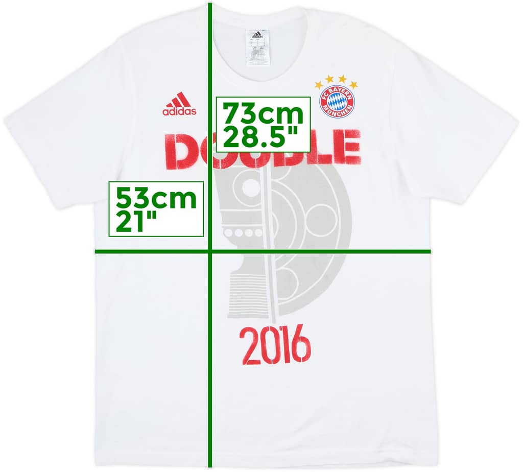 2015-16 Bayern Munich adidas 'Double 2016' Graphic Tee - 9/10 - (L)