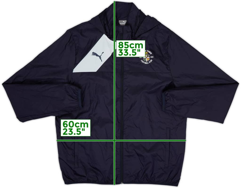 2016-17 Luton Town Puma Hooded Rain Jacket - 9/10 - (XL)