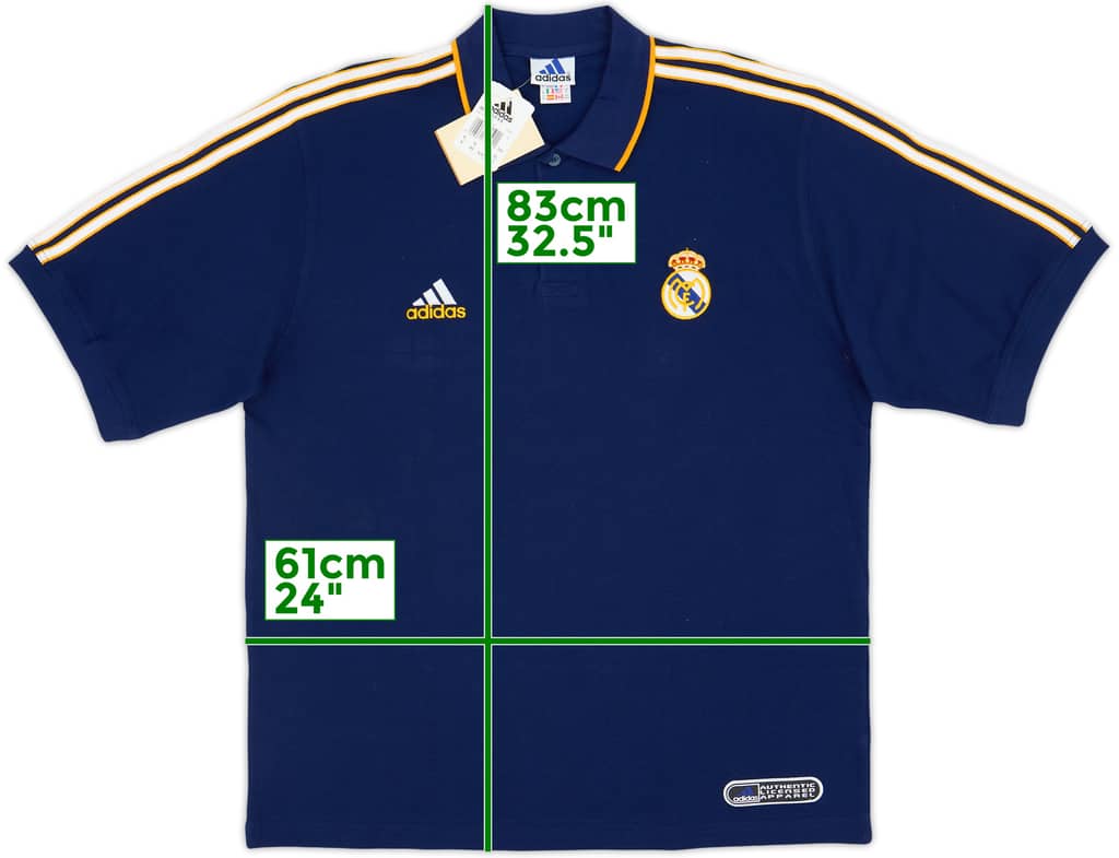 1999-00 Real Madrid adidas Polo Shirt (XL)