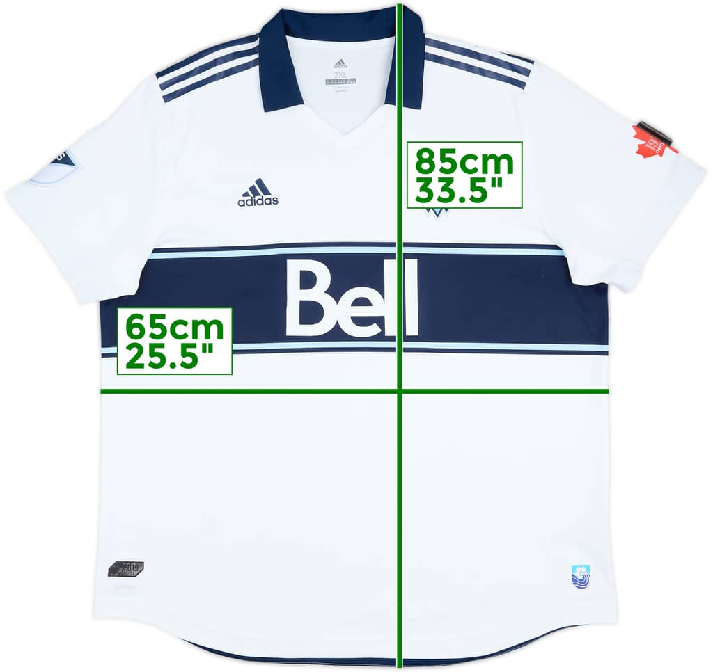 2019 Vancouver Whitecaps Authentic Home Shirt - 9/10 - (XXL)