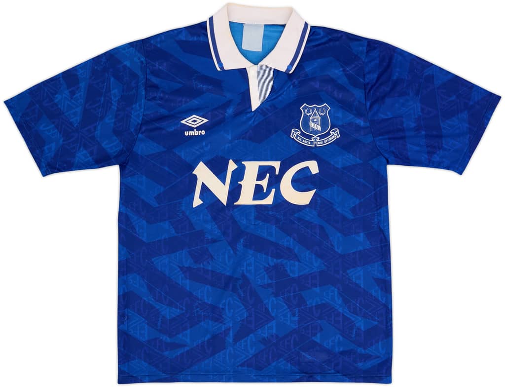 1991-93 Everton Camiseta de local - 8/10 - (L)