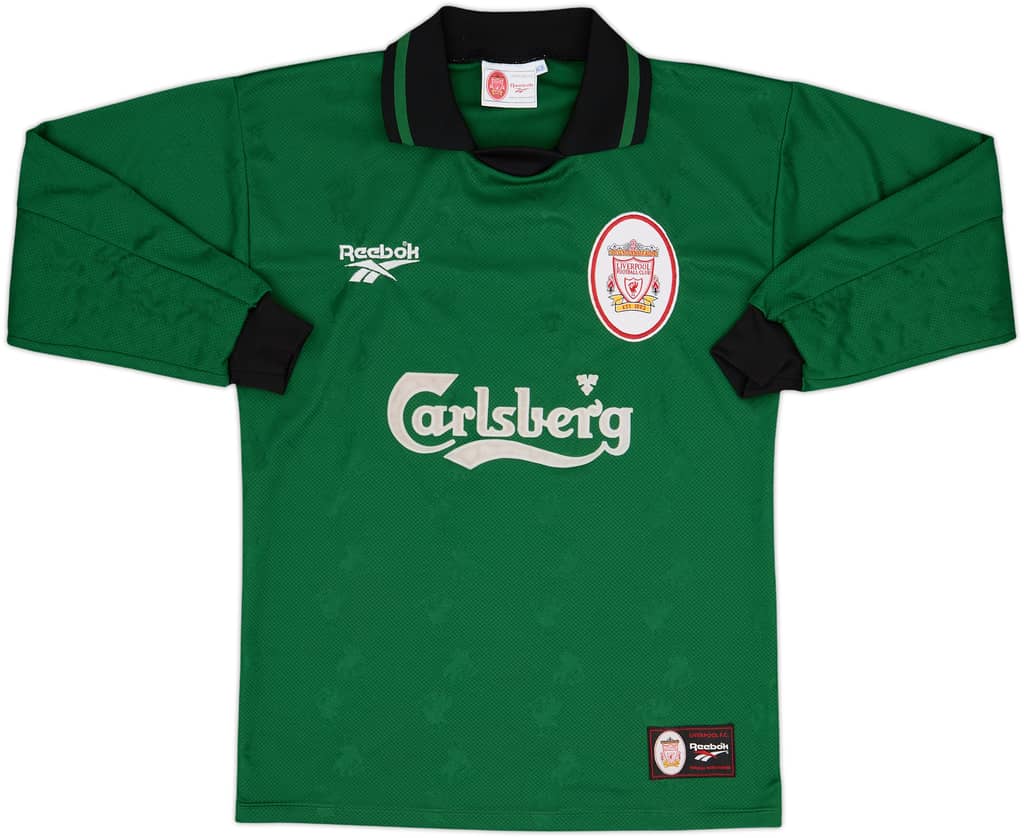 1996-97 Liverpool GK Shirt - 8/10 - (S)