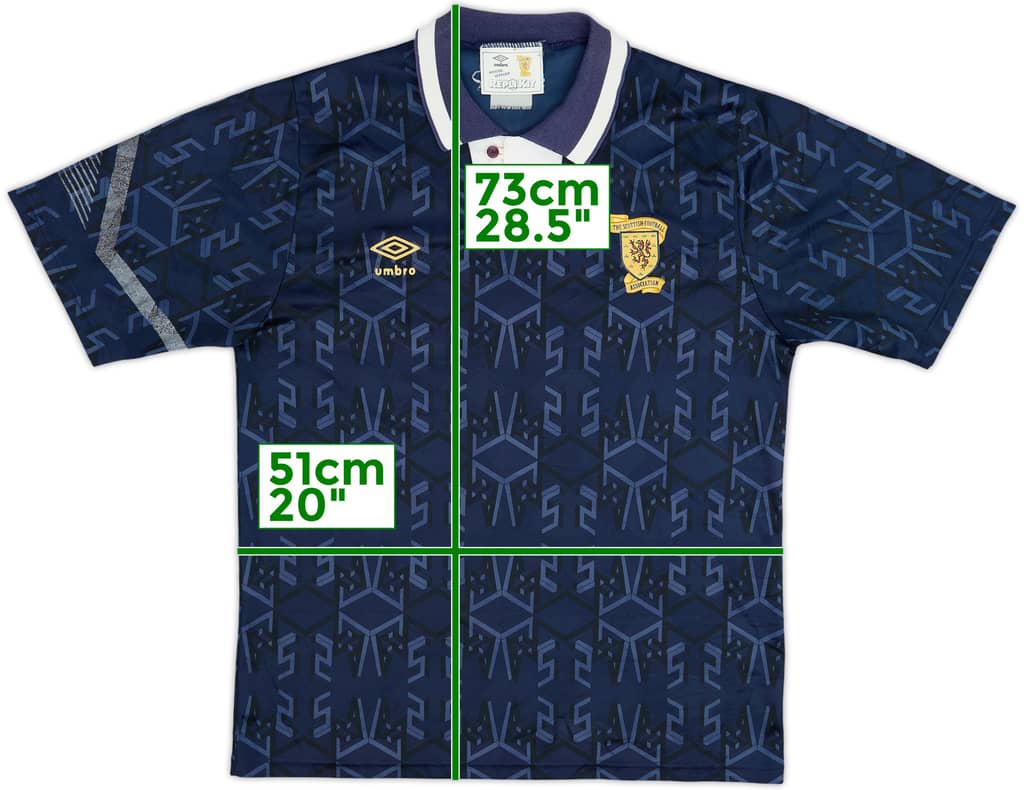 1991-94 Scotland Home Shirt - 6/10 - (L)