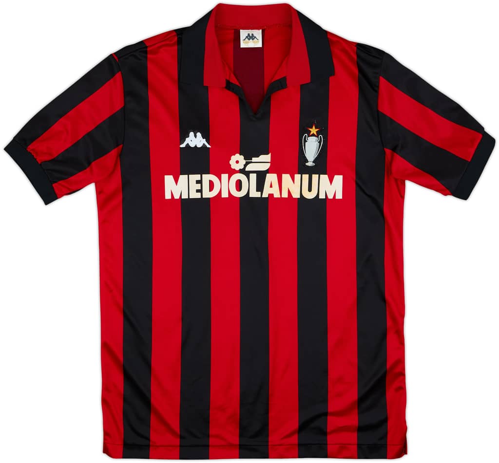 1989-90 AC Milan Home Shirt - 7/10 - (L)