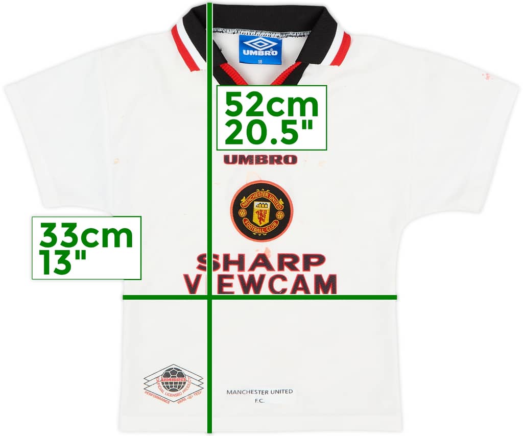 1996-97 Manchester United Away Shirt - 4/10 - (S.Boys)