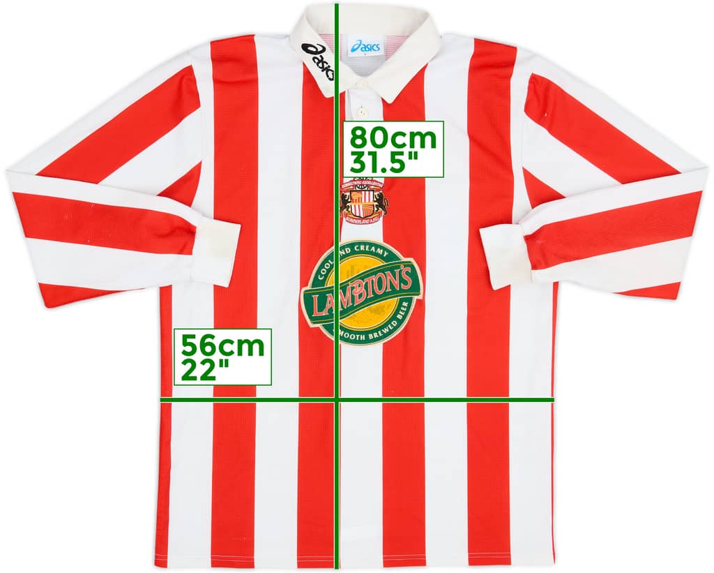 1997-99 Sunderland Home L/S Shirt - 8/10 - (L)