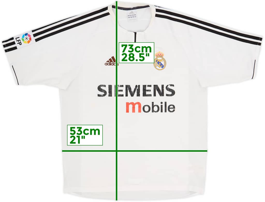 2003-04 Real Madrid Home Shirt - 5/10 - (M)